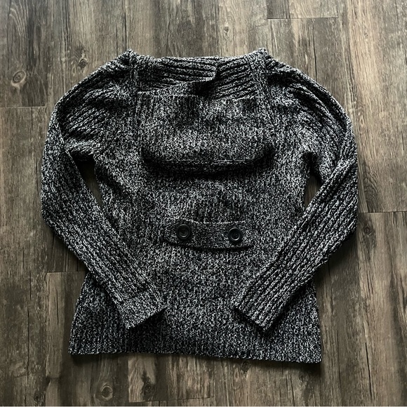 Carducci Button Up Hooded Knit Sweater Sz M - Picture 3 of 3